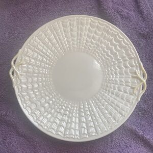 Vintage Belleek Plate beautiful shell pattern collectible